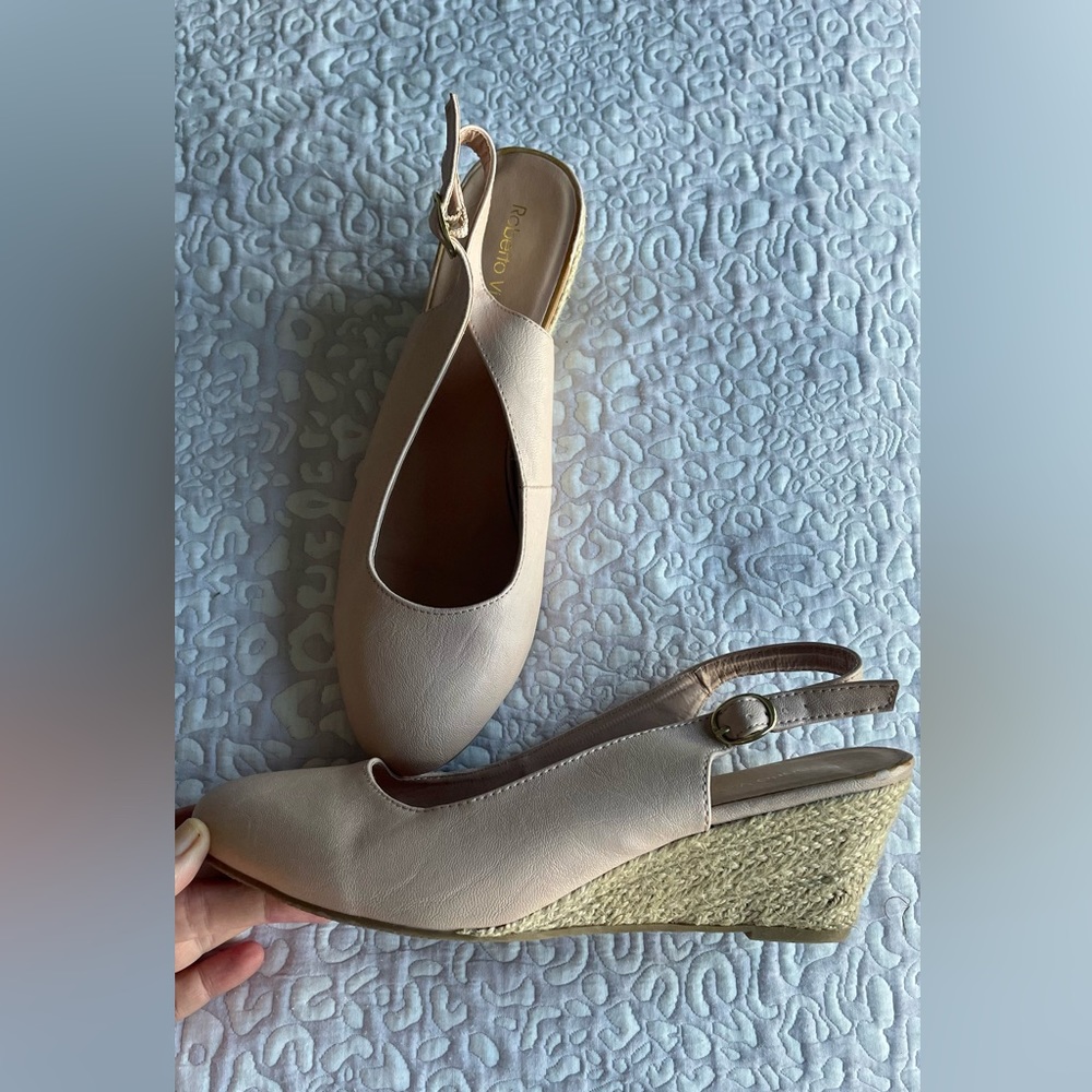 Roberto Vianni Slingback Espadrille Heels